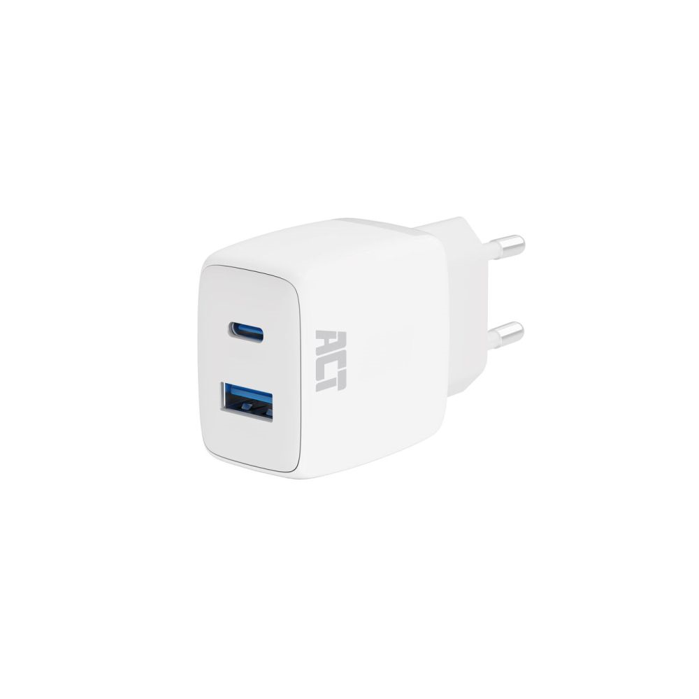 USB-C & USB-A lader 20W met Power Delivery PPS, Quick Charge, GaNFast USB-C & USB-A lader 20W met Power Delivery PPS, Quick Charge, GaNFast
