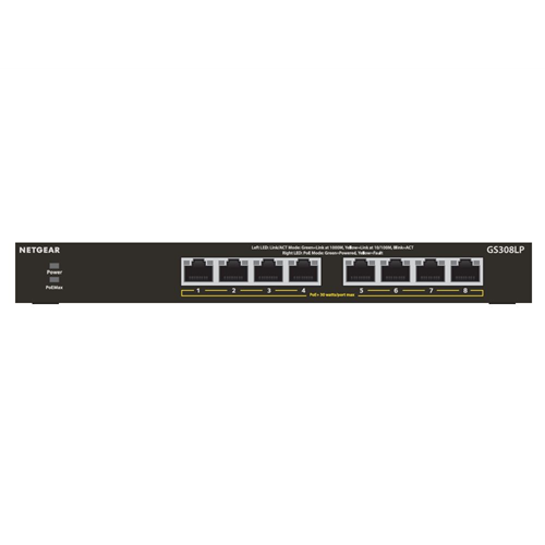 8-PORT POE GIGABIT UNMANAGED SWITCH (GS308LP) 8-PORT POE GIGABIT UNMANAGED SWITCH (GS308LP)